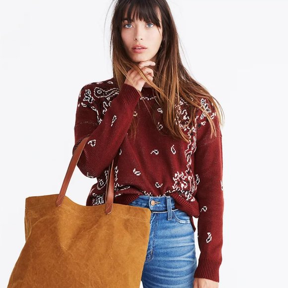 Madewell Sweaters - Madewell bandana pullover sweater